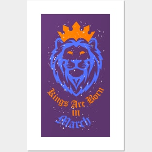 Vintage Kings Birthday in March Essential Gift T-Shirt Posters and Art